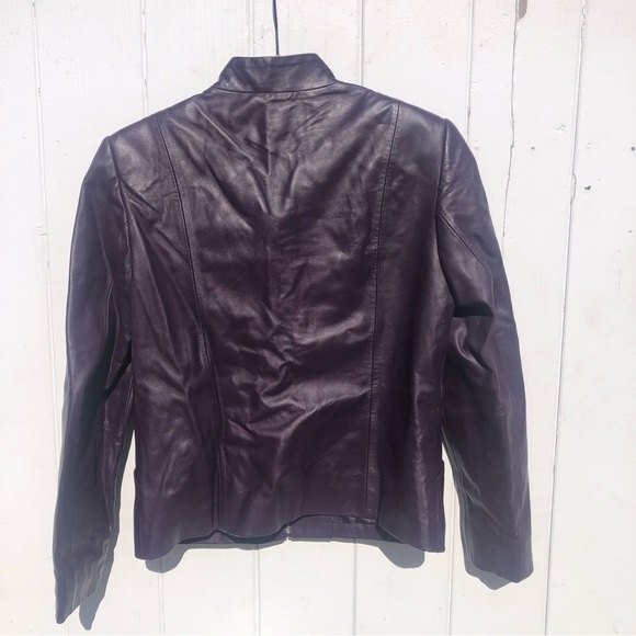 Pendleton Purple Leather Sleek Jacket - Picture 3 of 5
